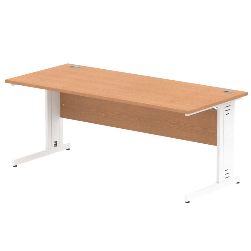 Pace 1800mm Straight Desk Cable Managed Leg - Image 57