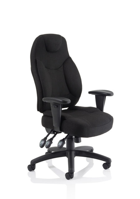 Base Medium Back Task Operator Office Chair with Adjustable Arms