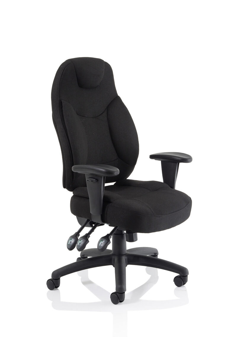 Base Medium Back Task Operator Office Chair with Adjustable Arms