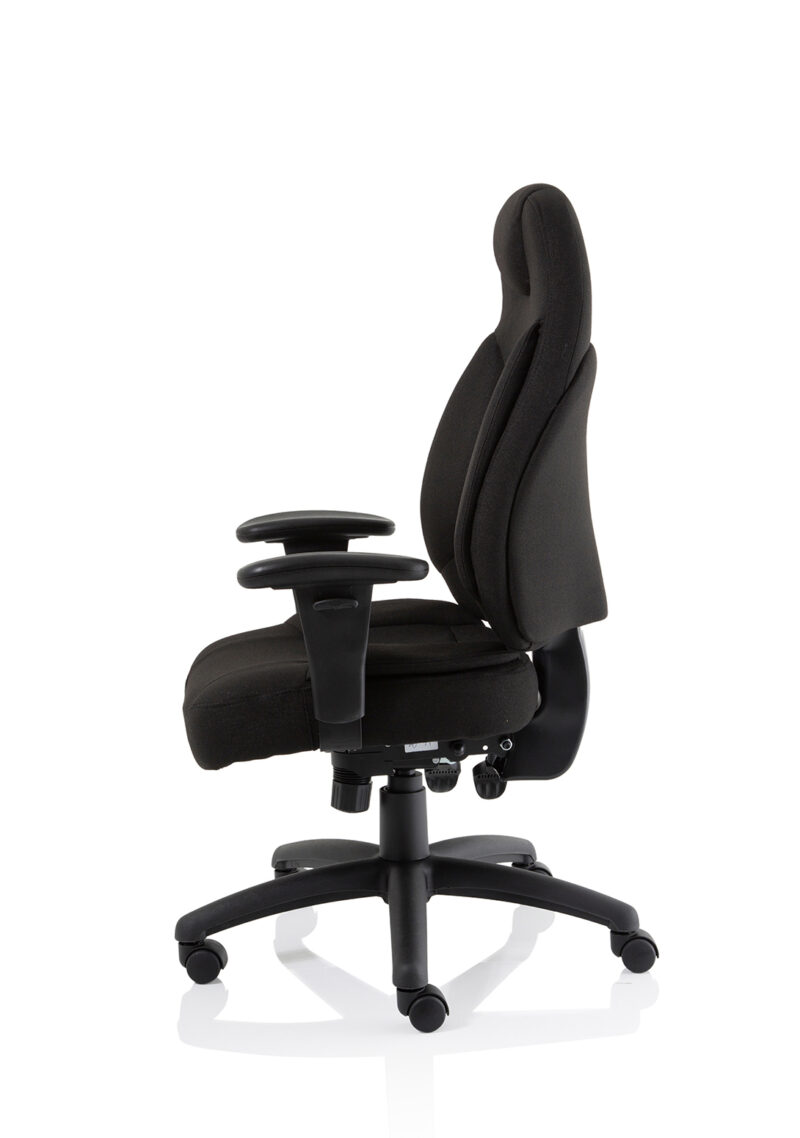 Base Medium Back Task Operator Office Chair with Adjustable Arms - Image 4