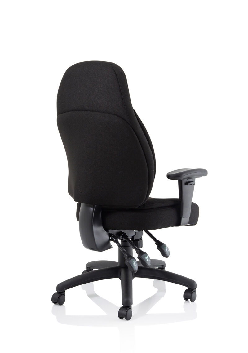 Base Medium Back Task Operator Office Chair with Adjustable Arms - Image 7