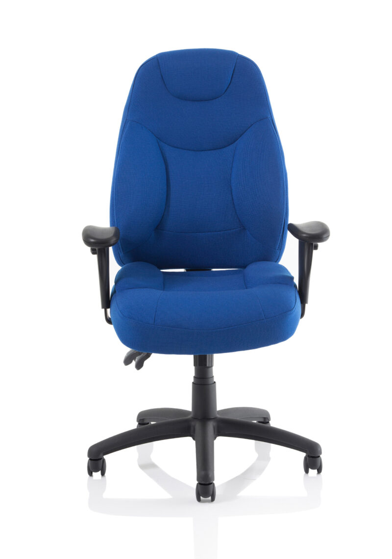 Base Medium Back Task Operator Office Chair with Adjustable Arms - Image 18