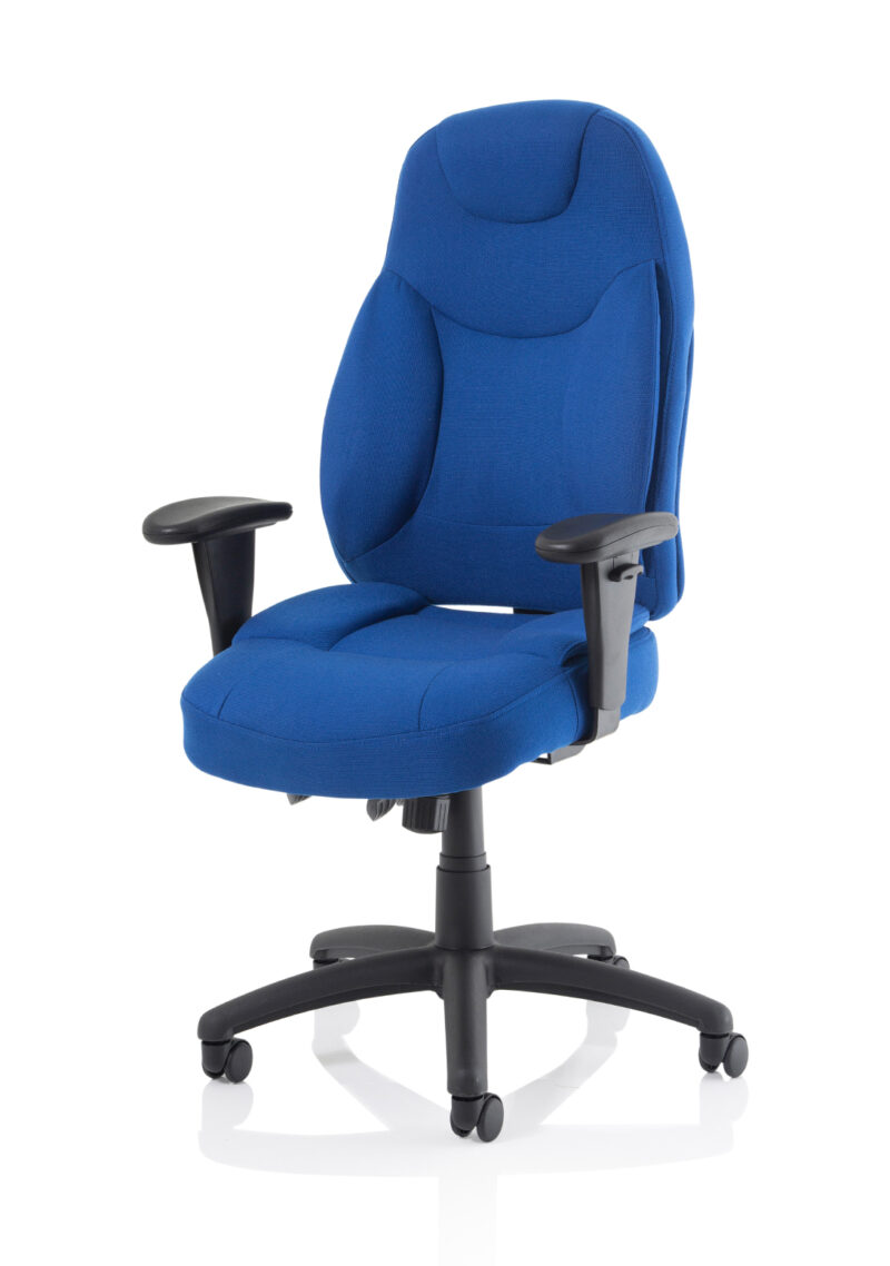 Base Medium Back Task Operator Office Chair with Adjustable Arms - Image 19