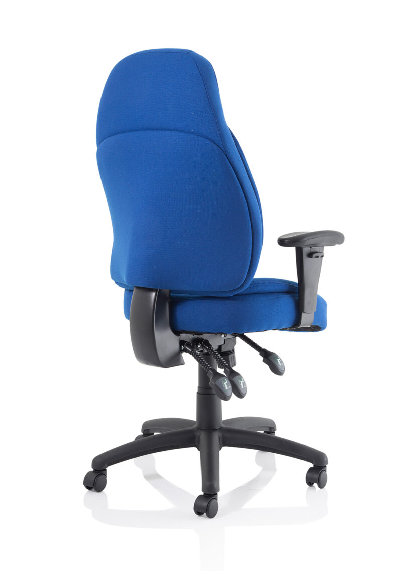 Base Medium Back Task Operator Office Chair with Adjustable Arms - Image 23