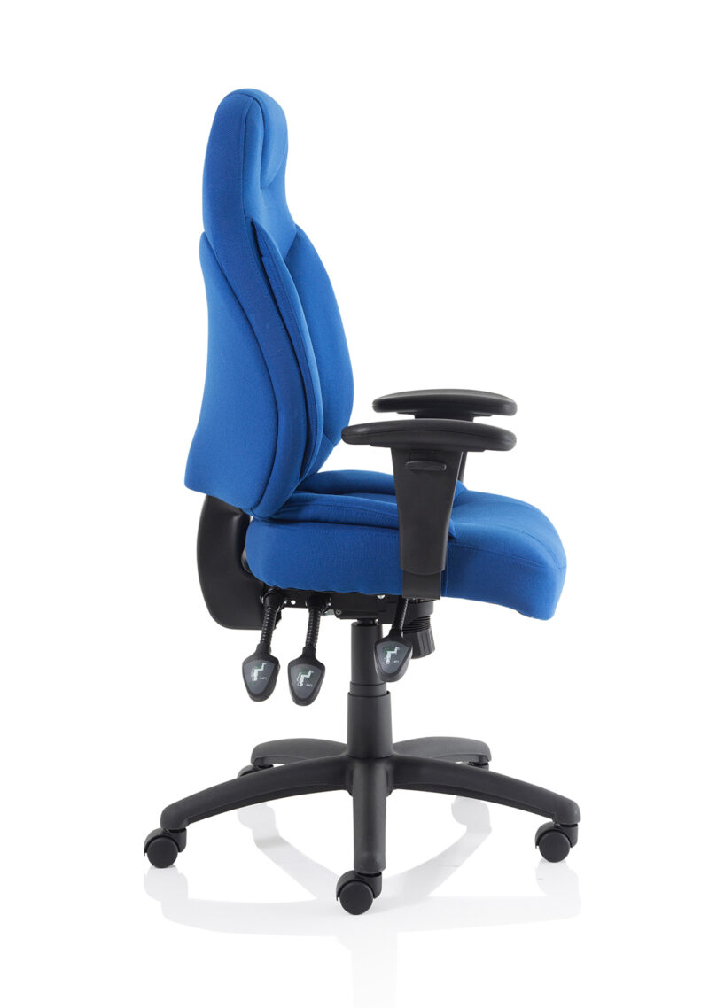 Base Medium Back Task Operator Office Chair with Adjustable Arms - Image 24