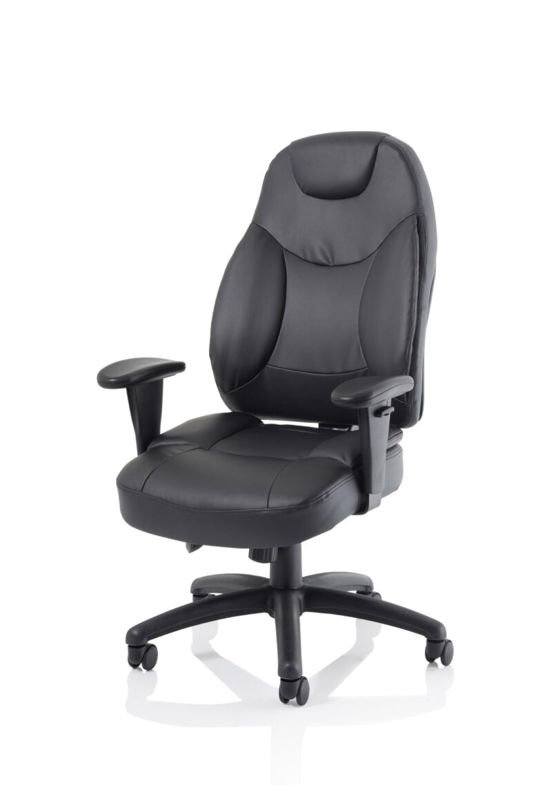 Base Medium Back Task Operator Office Chair with Adjustable Arms - Image 11