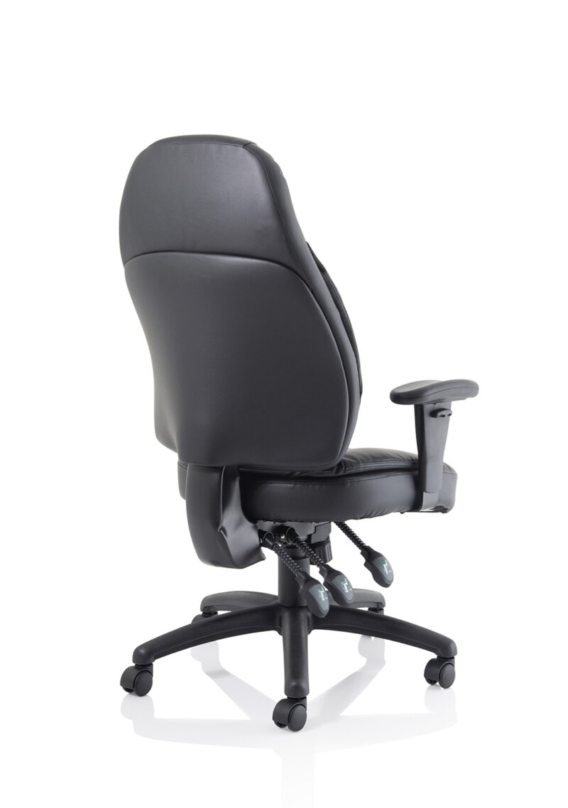 Base Medium Back Task Operator Office Chair with Adjustable Arms - Image 15