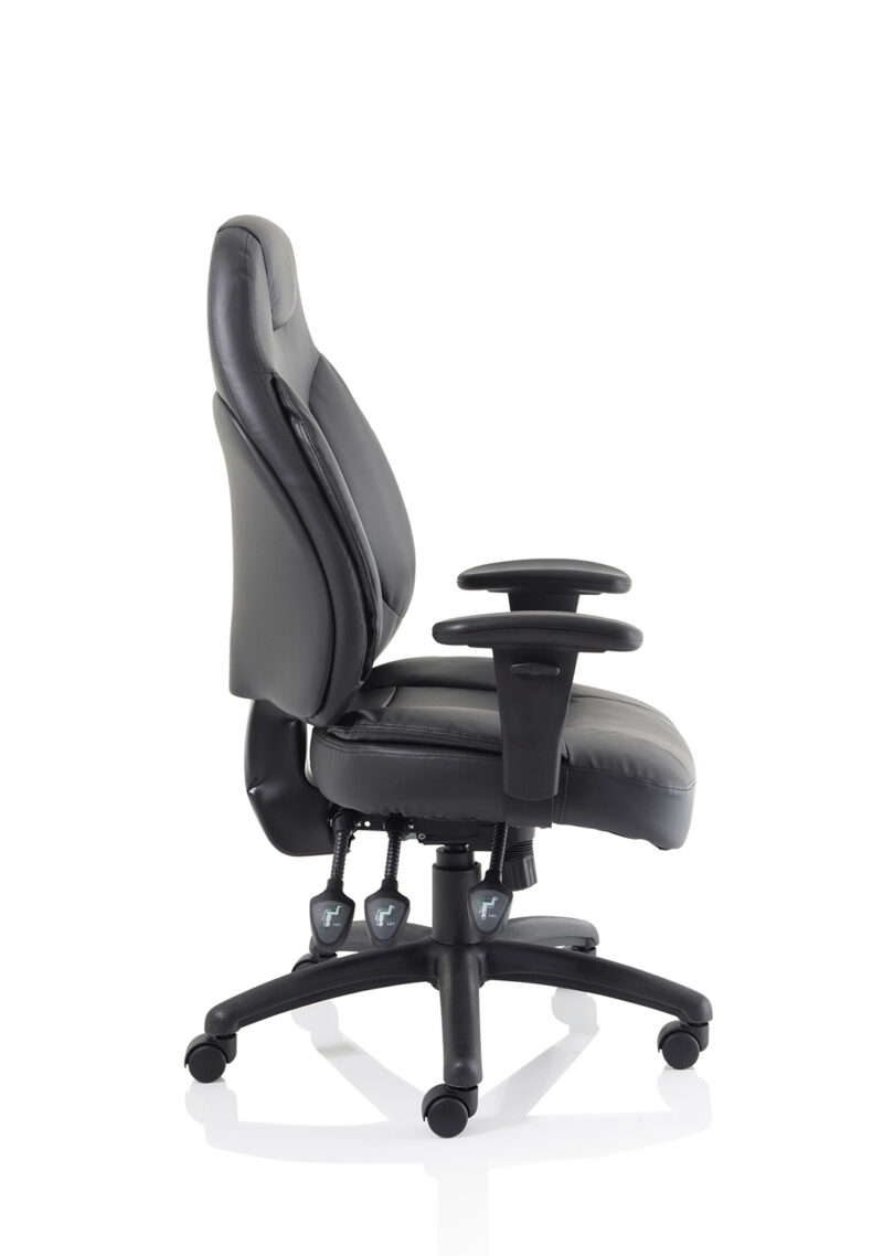 Base Medium Back Task Operator Office Chair with Adjustable Arms - Image 16