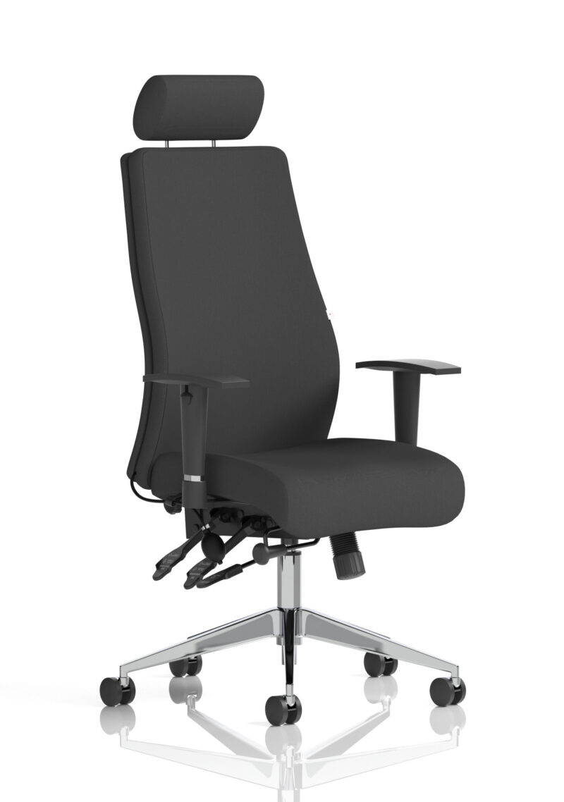 Crate High Back Ergonomic Posture Chair with Height Adjustable Arms - Image 9