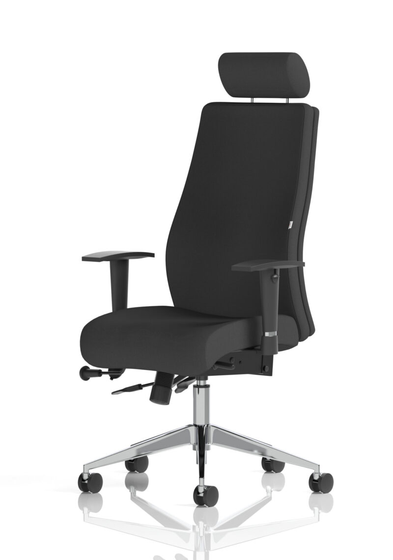 Crate High Back Ergonomic Posture Chair with Height Adjustable Arms - Image 11