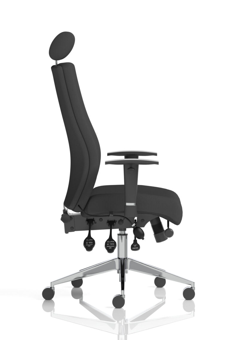 Crate High Back Ergonomic Posture Chair with Height Adjustable Arms - Image 16