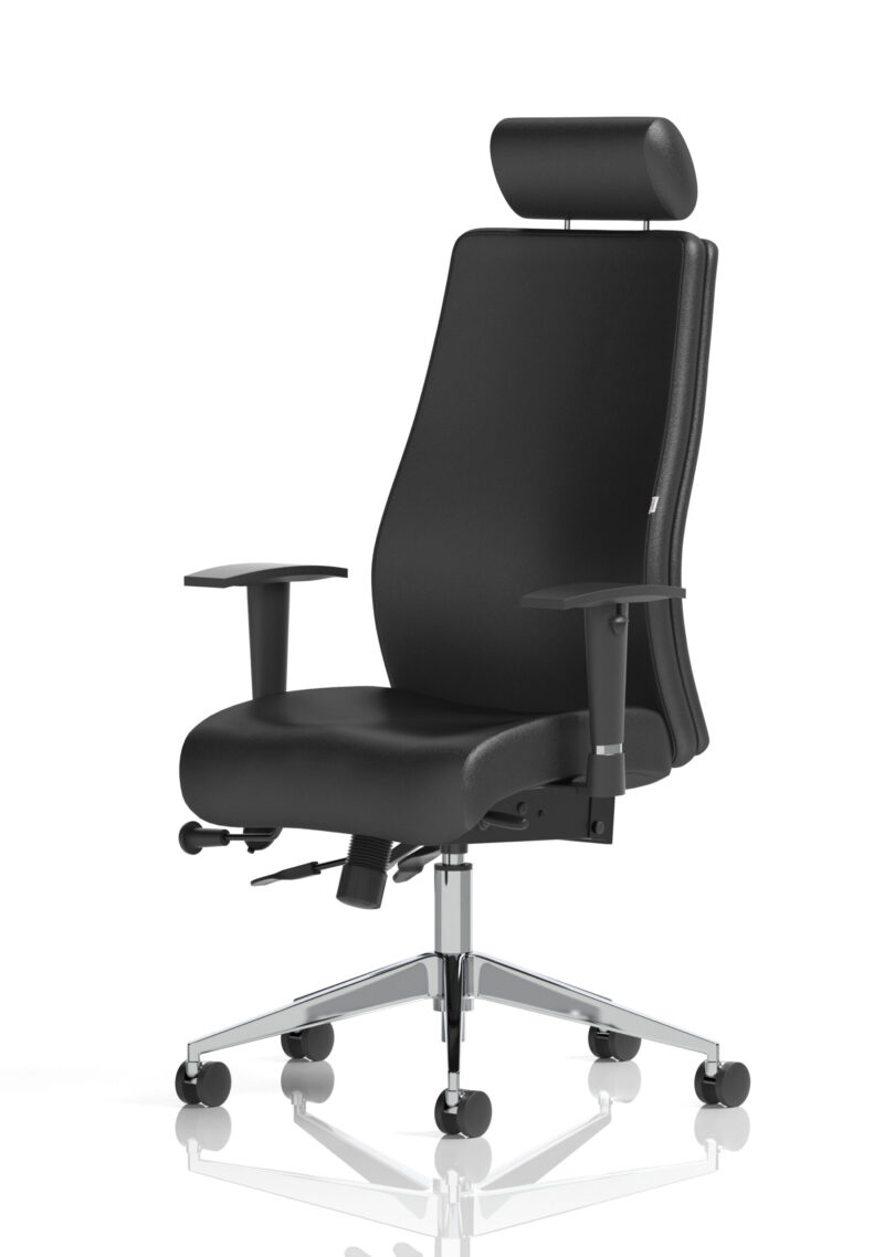 Crate High Back Ergonomic Posture Chair with Height Adjustable Arms - Image 27