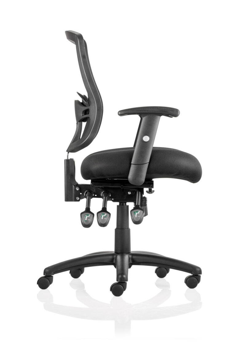 Form III High Mesh Back Task Operator Office Chair with Arms - Image 4