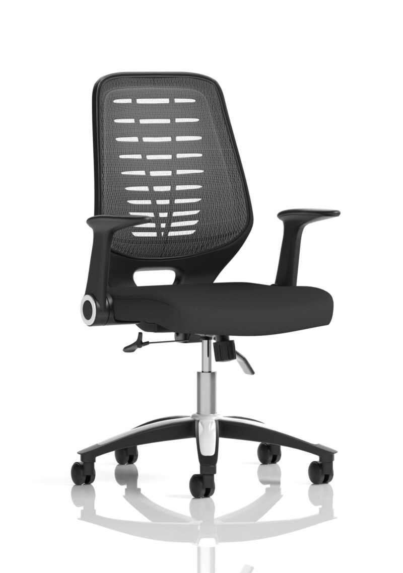 Croft Medium Mesh Back Task Operator Office Chair with Arms - Image 23