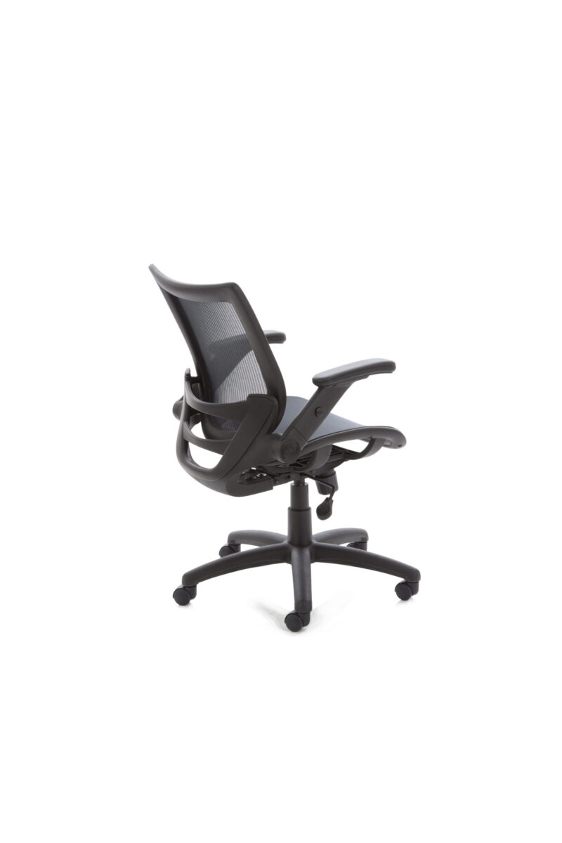 Scope Medium Mesh Back Task Operator Office Chair with Folding Arms - Image 4