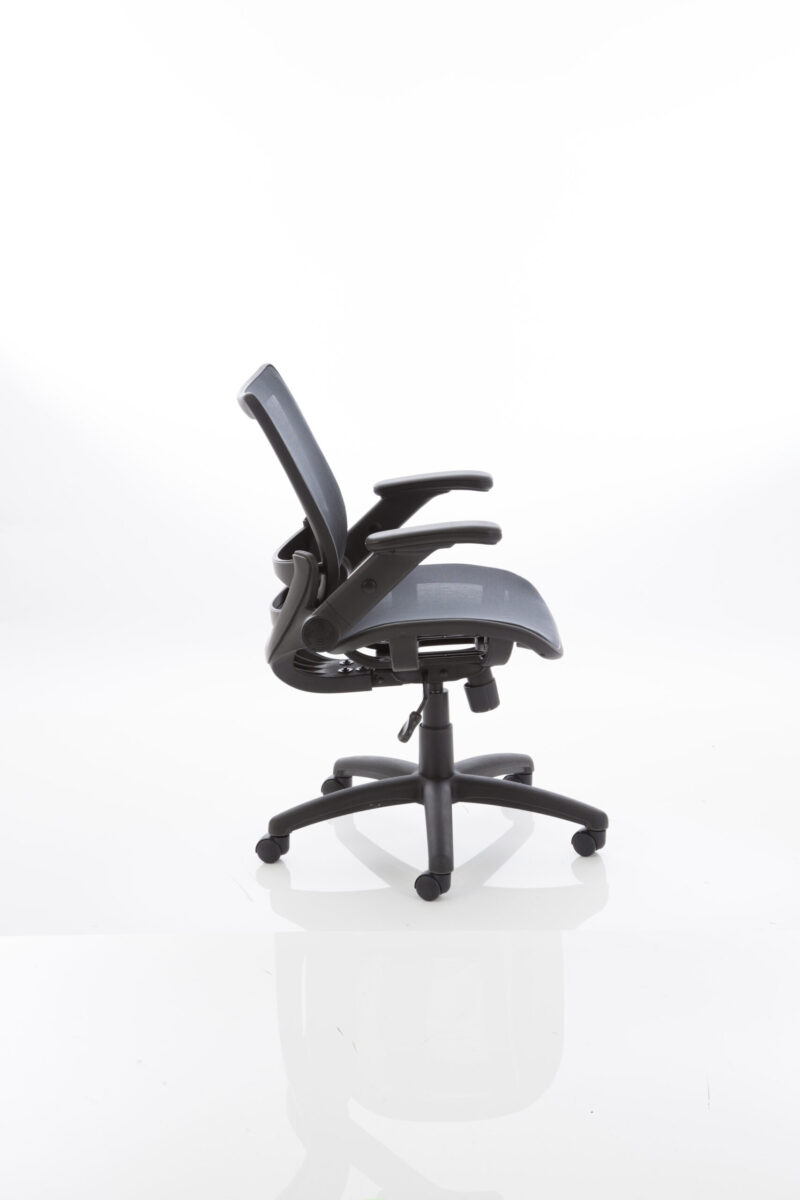 Scope Medium Mesh Back Task Operator Office Chair with Folding Arms - Image 5