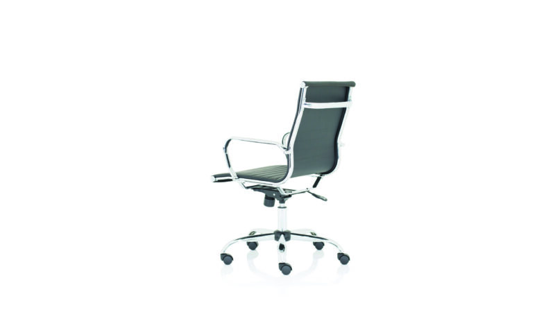Batch Black Leather Executive Office Chair with Arms - Image 2