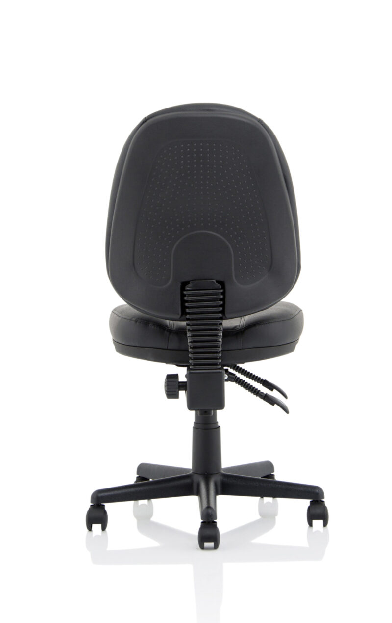Camp Medium Back Black Leather Task Operator Office Chair - Image 5