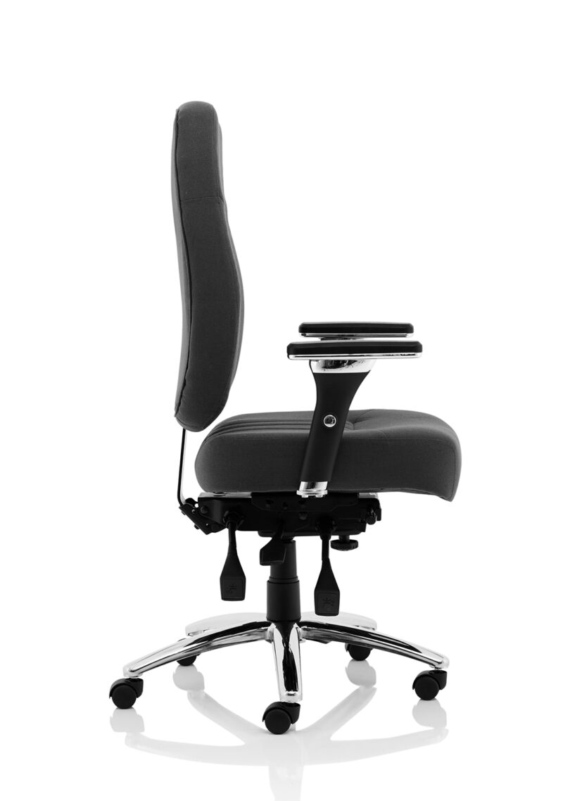 Vibe Deluxe High Back Task Operator Office Chair with Arms - Image 8