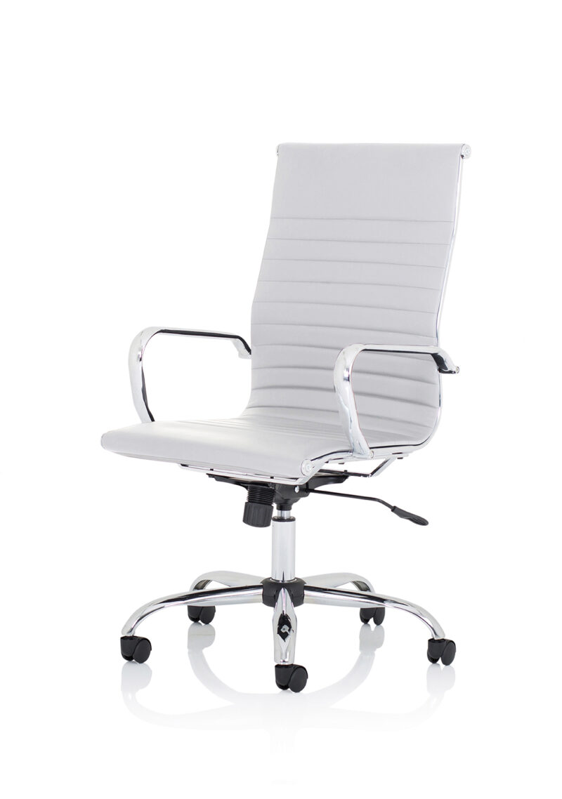 Batch Black Leather Executive Office Chair with Arms - Image 14