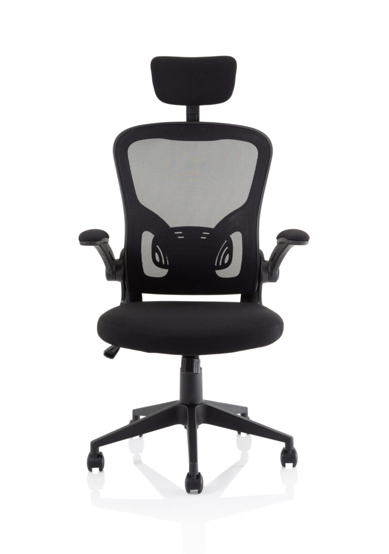 Pulse Executive Mesh Chair With Folding Arms - Image 2
