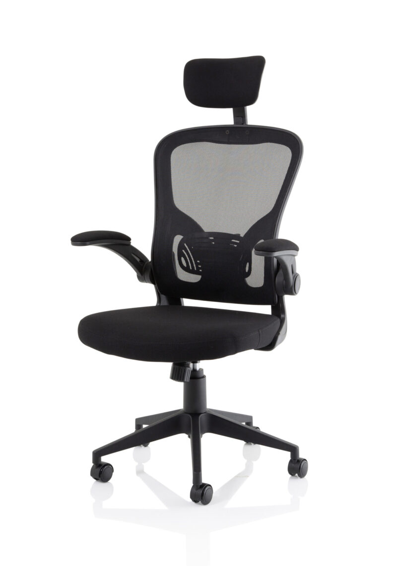 Pulse Executive Mesh Chair With Folding Arms - Image 3
