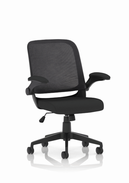 Fleet Task Operator Mesh Chair With Folding Arms