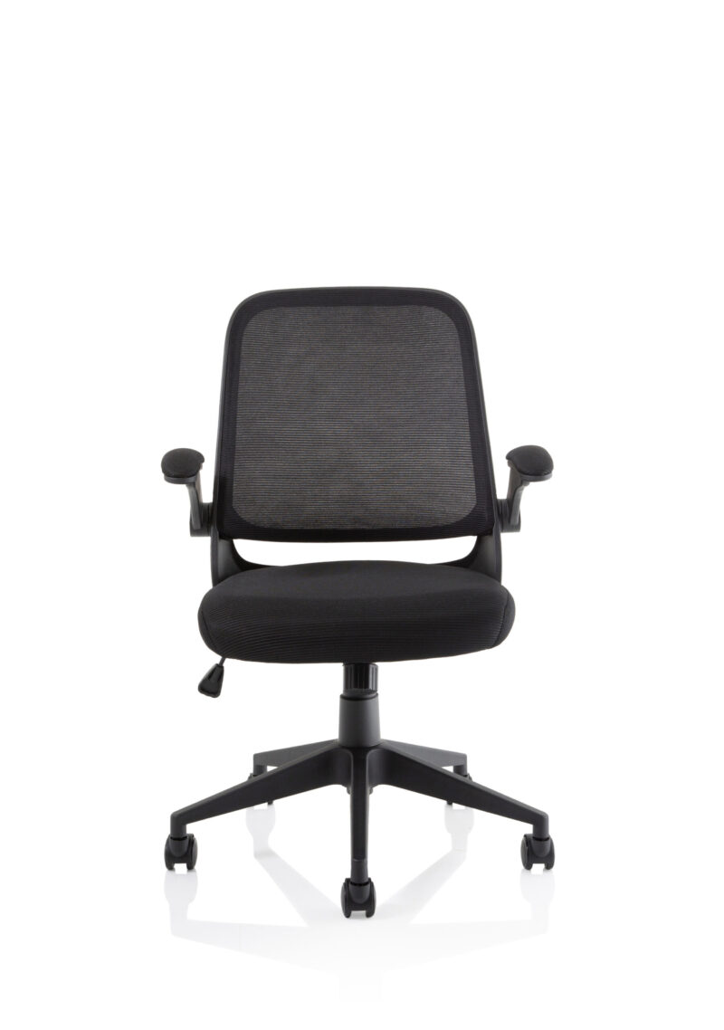 Fleet Task Operator Mesh Chair With Folding Arms - Image 2