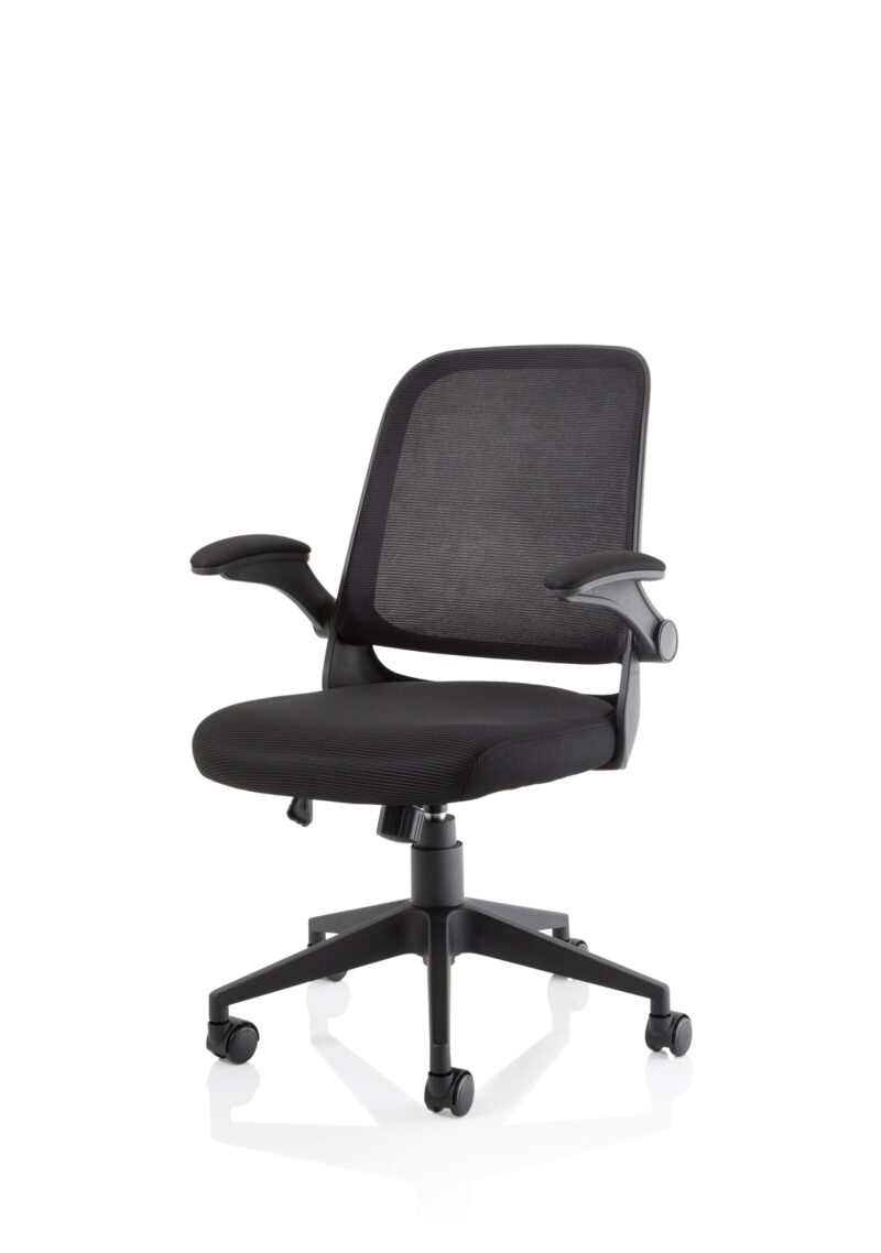 Fleet Task Operator Mesh Chair With Folding Arms - Image 3