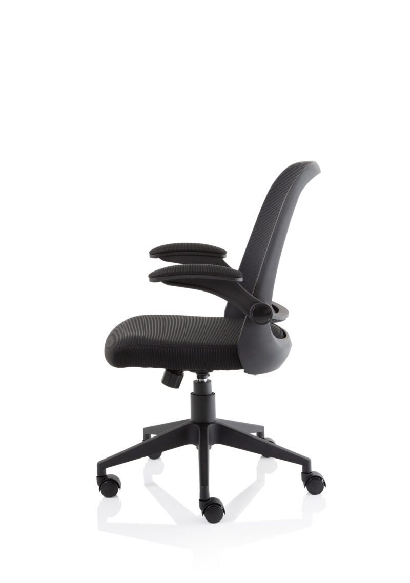 Fleet Task Operator Mesh Chair With Folding Arms - Image 4