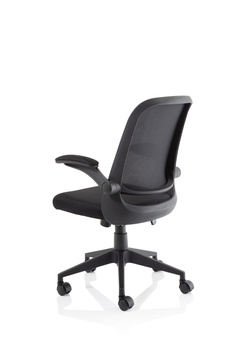 Fleet Task Operator Mesh Chair With Folding Arms - Image 5