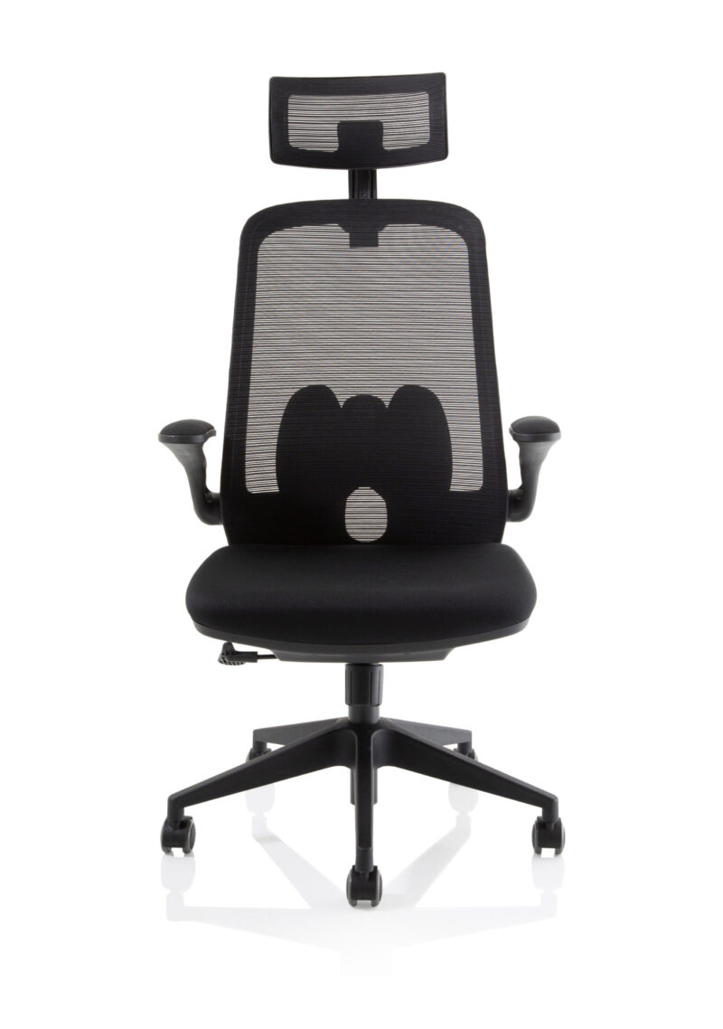 Ridge Executive Mesh Chair With Folding Arms - Image 2