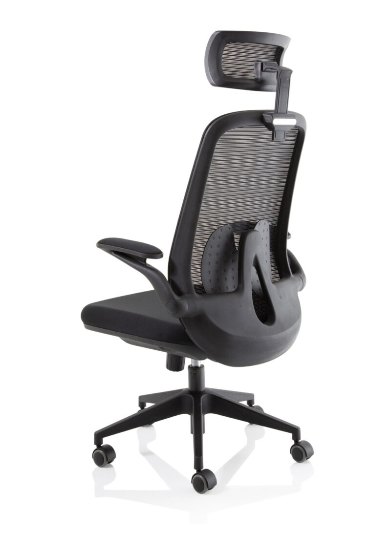 Ridge Executive Mesh Chair With Folding Arms - Image 5