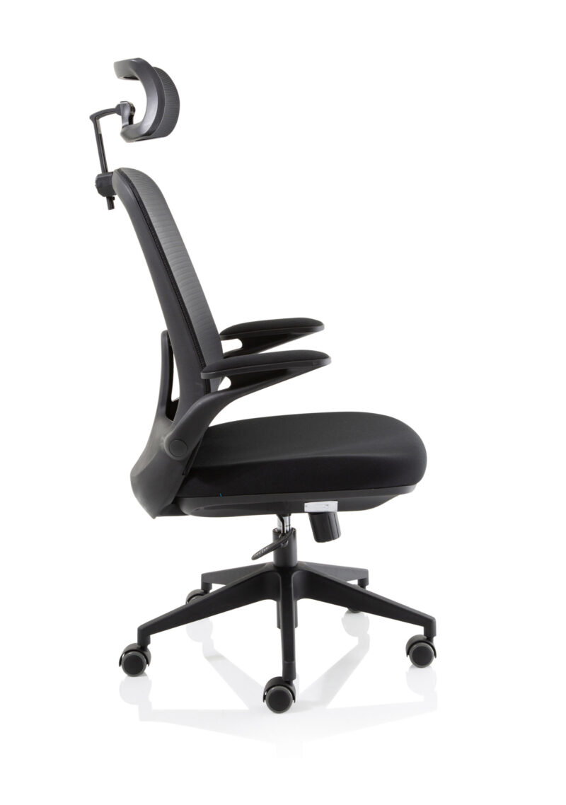 Ridge Executive Mesh Chair With Folding Arms - Image 8