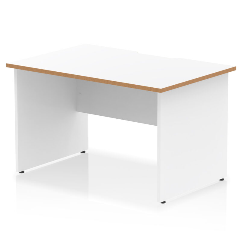 Pace Scalloped Edge 1200mm Straight Desk Panel End Leg