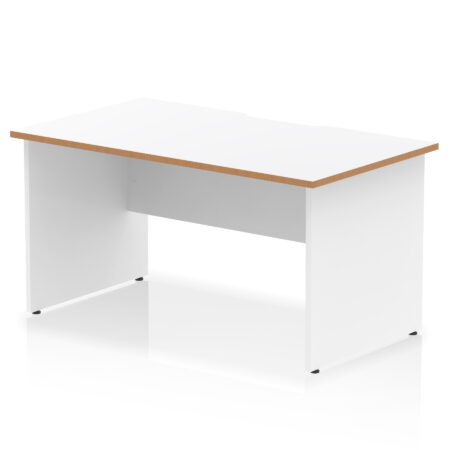Pace Scalloped Edge 1400mm Straight Desk Panel End Leg
