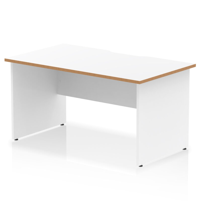 Pace Scalloped Edge 1400mm Straight Desk Panel End Leg