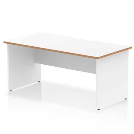 Pace Scalloped Edge 1600mm Straight Desk Panel End Leg