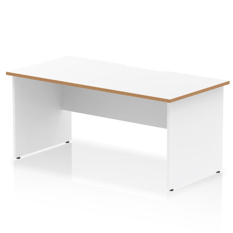 Pace Scalloped Edge 1600mm Straight Desk Panel End Leg