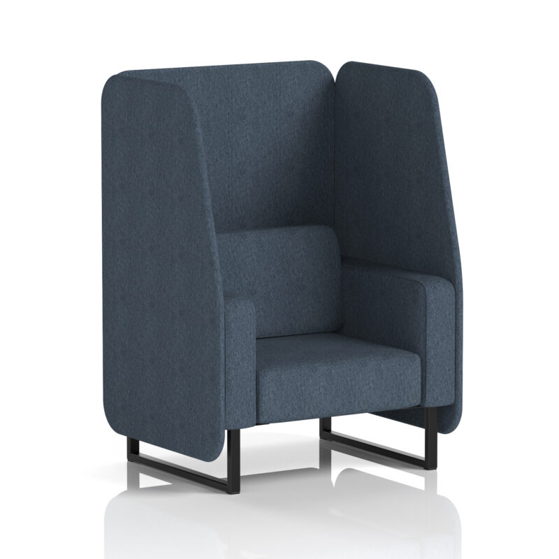 Stride Open Booth With Black Legs in Single Tone - Image 7