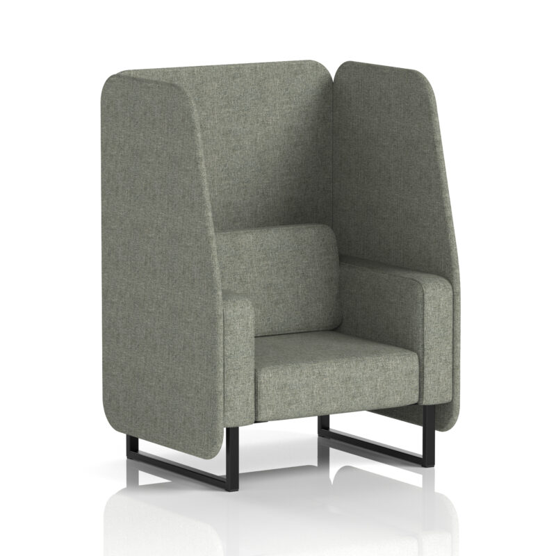 Stride Open Booth With Black Legs in Single Tone - Image 16