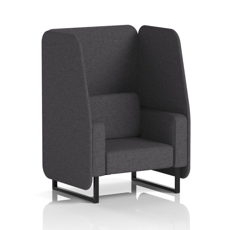 Stride Open Booth With Black Legs in Single Tone - Image 19
