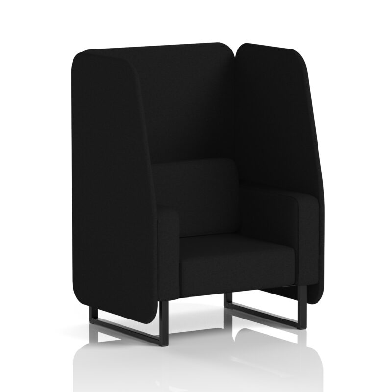 Stride Open Booth With Black Legs in Single Tone - Image 25