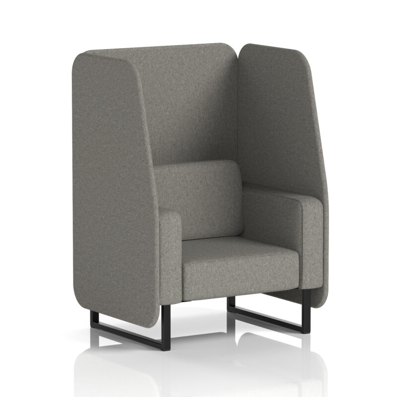 Stride Open Booth With Black Legs in Single Tone - Image 28