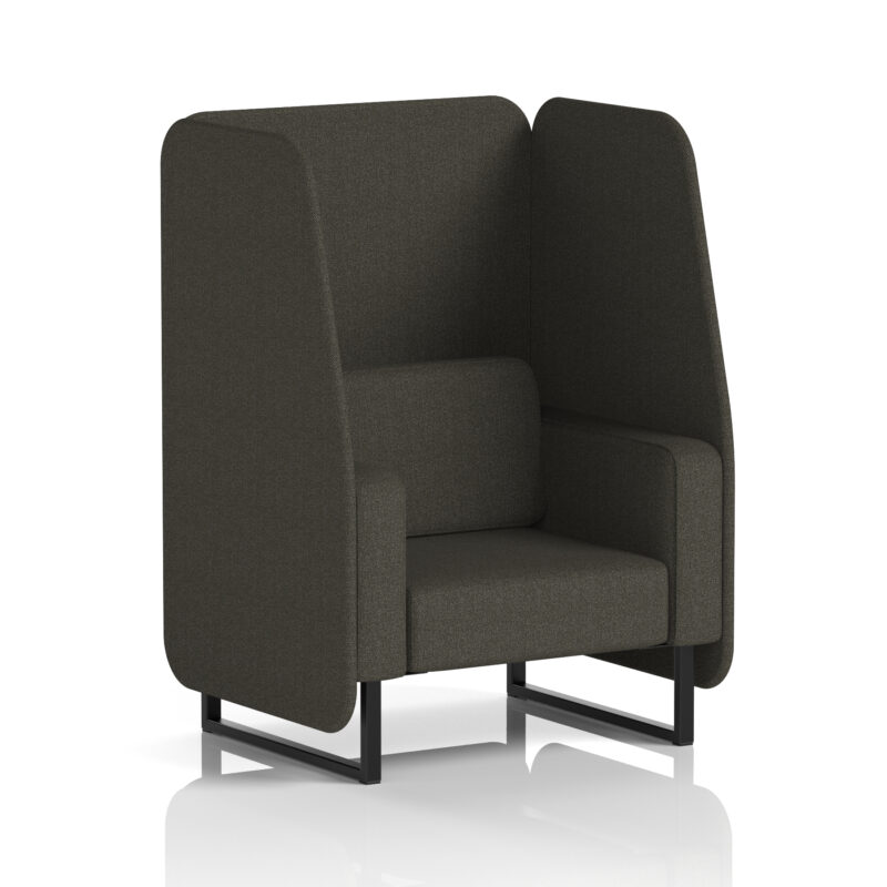 Stride Open Booth With Black Legs in Single Tone - Image 46
