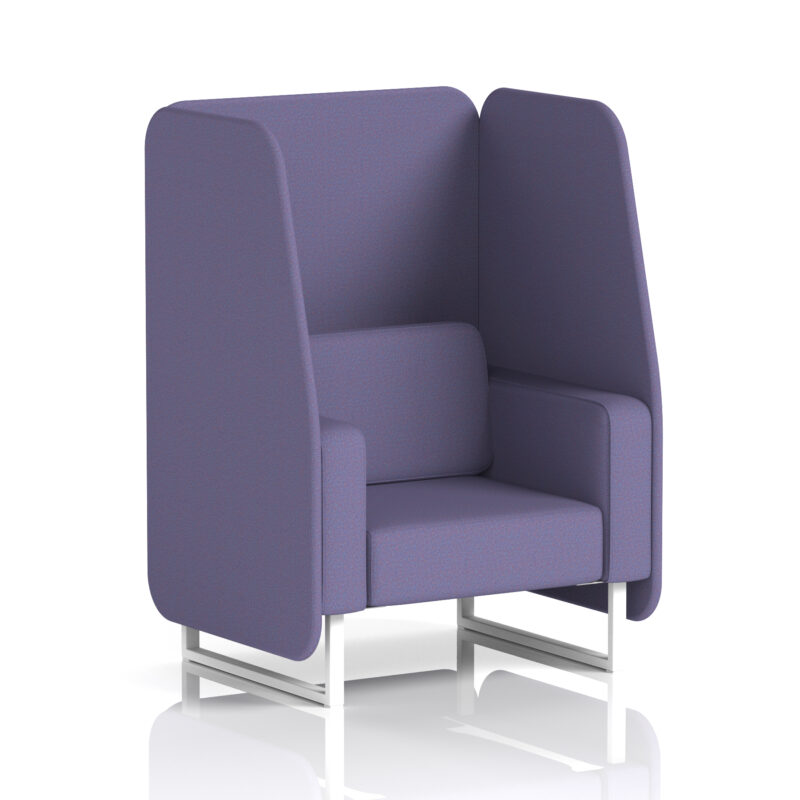 Stride Open Booth With White Legs in Single Tone - Image 64