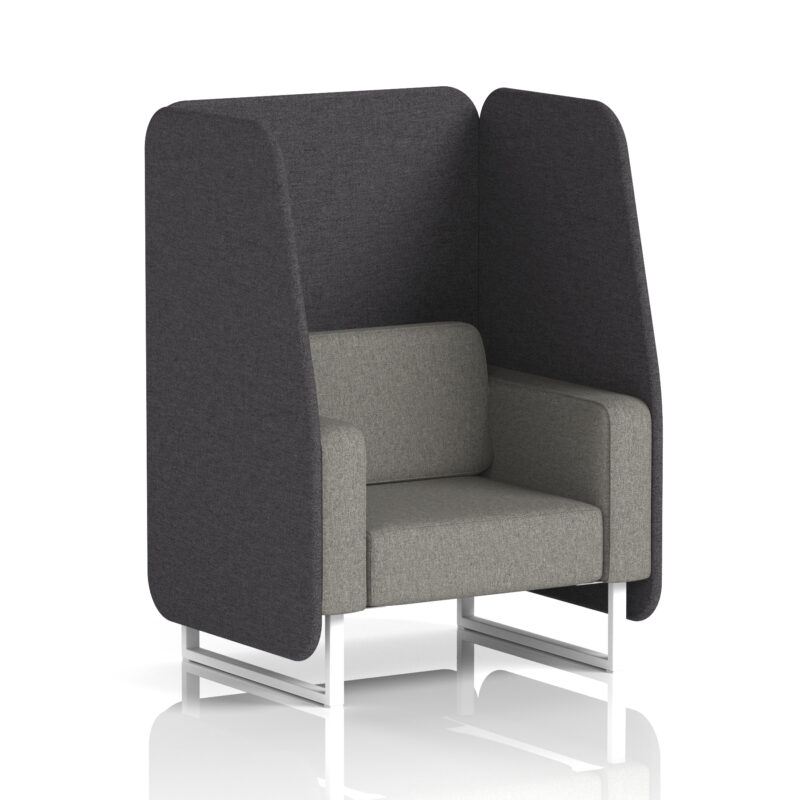 Stride Open Booth With White Legs in Two Tone - Image 19