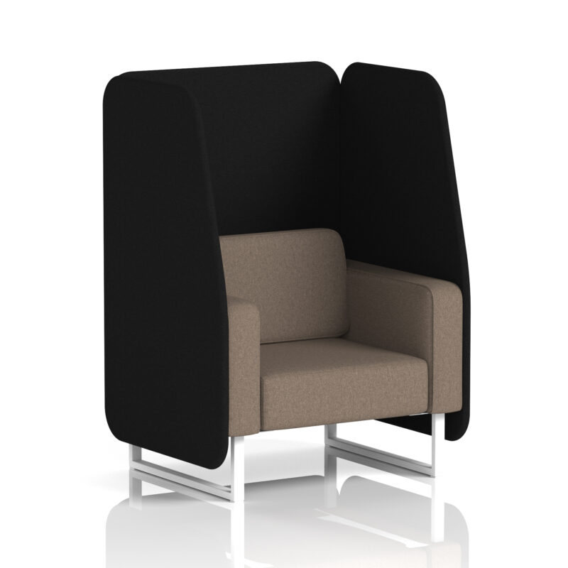 Stride Open Booth With White Legs in Two Tone - Image 25