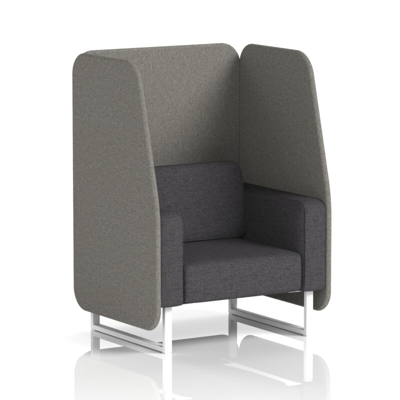 Stride Open Booth With White Legs in Two Tone - Image 28