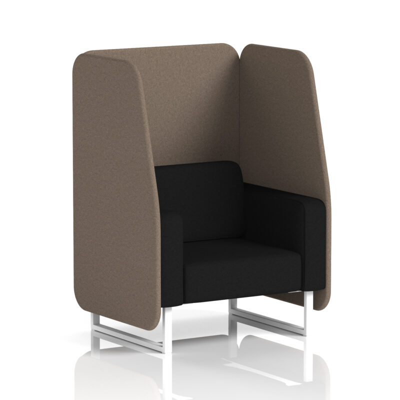 Stride Open Booth With White Legs in Two Tone - Image 34